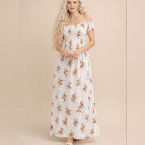 MAXI FLORAL DRESS SIZE SMALL